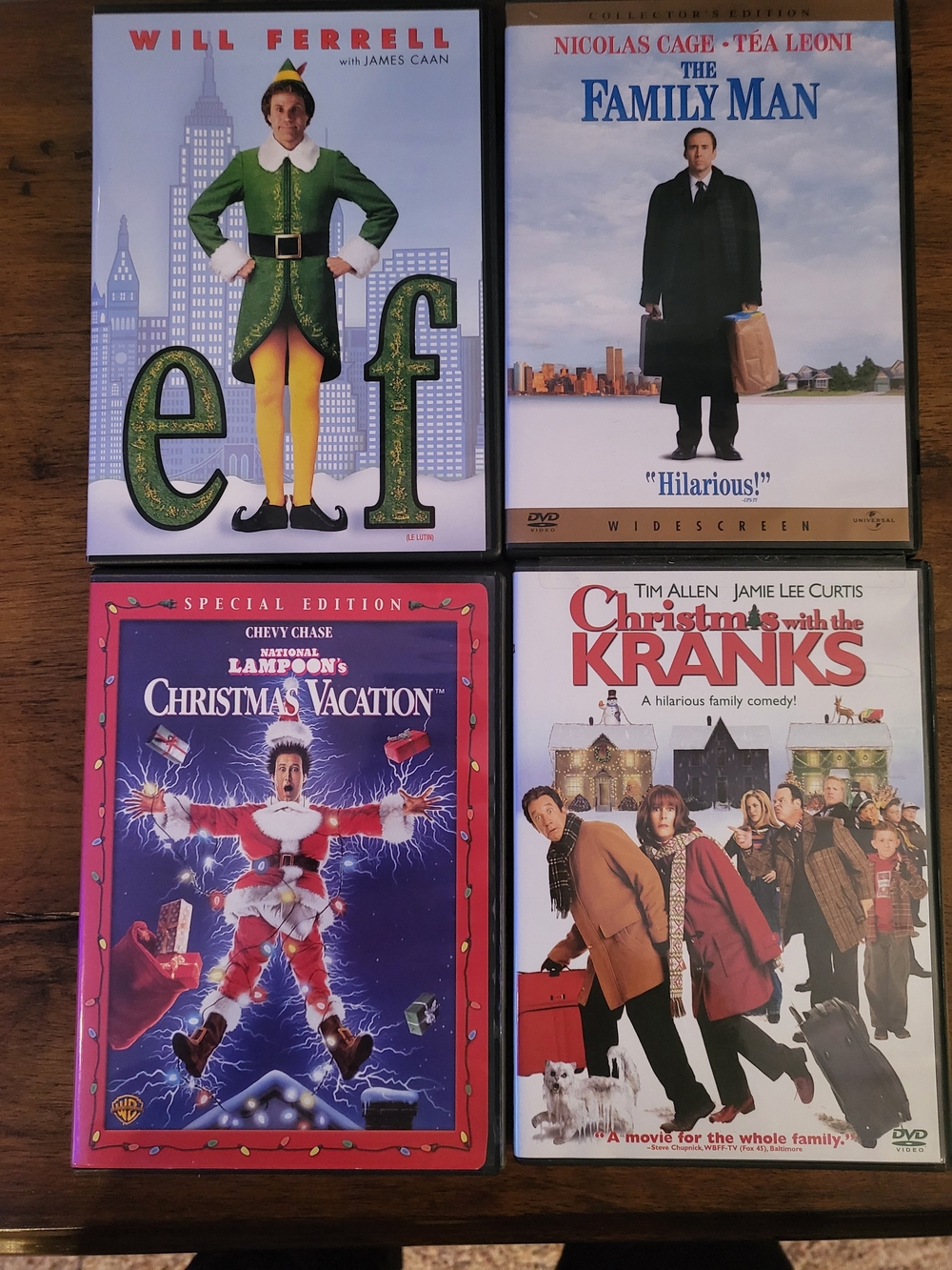 Set Of 4 Holiday DVDs